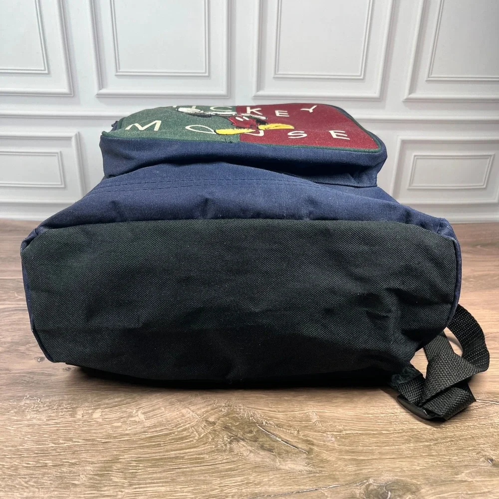 Mickey Unlimited Backpack Navy Blue Vintage Disney Colorblock 90s